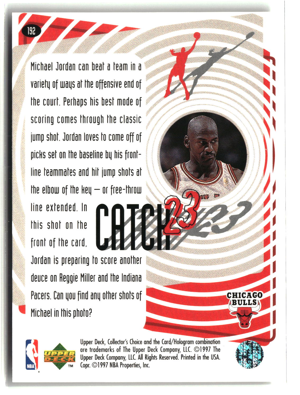 Michael Jordan 1997-98 Collector's Choice #192