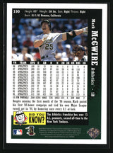 Mark McGwire 1997 Collector's Choice #190