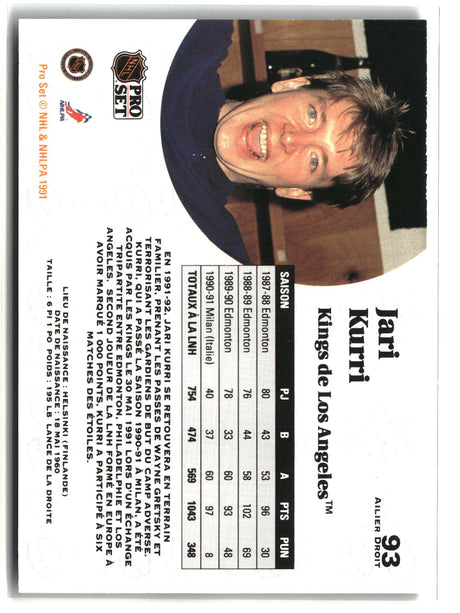 Mario Lemieux 1991-92 Pro Set French #194
