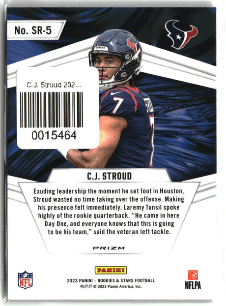 C.J. Stroud 2023 Panini Rookies & Stars Stellar Rookies Silver #SR-5