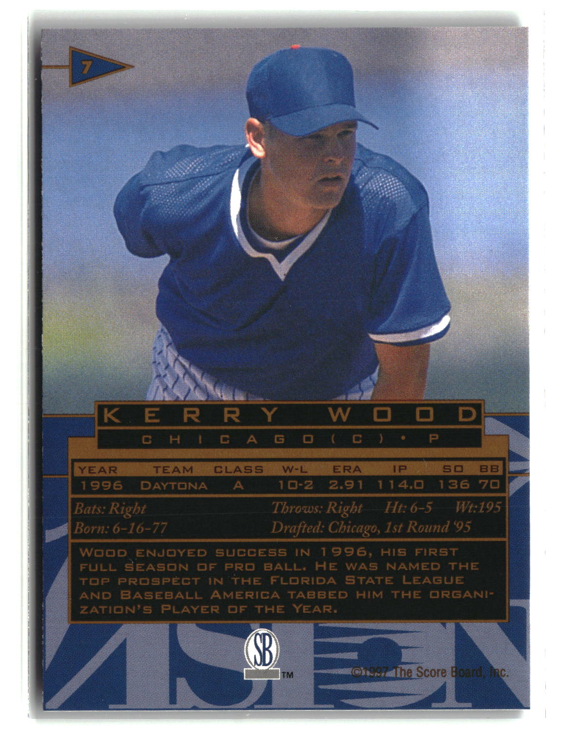 Kerry Wood 1997 Score Board Visions Signings #7