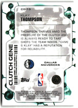 Klay Thompson 2025-26 Topps Chrome Clutch Gene #CG-13