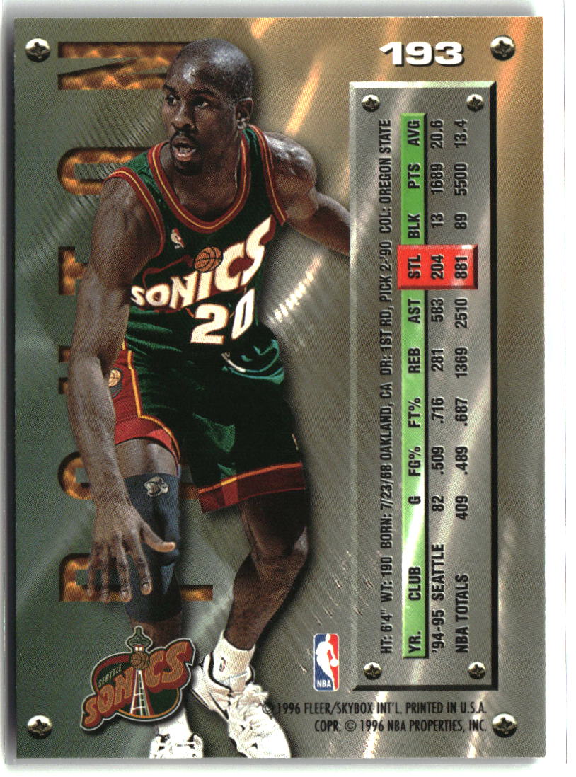 Gary Payton 1995-96 Metal #193