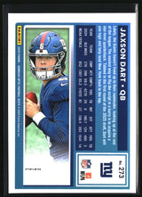 Jaxson Dart 2025 Donruss Optic Blue Hyper #273