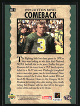 Joe Montana 1995 Collector's Choice Joe Montana Trilogy #MT2