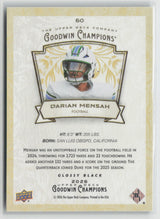 Darian Mensah 2026 Upper Deck Goodwin Champions Glossy Black #60