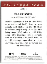 Blake Snell 2024 Topps 2023 All Topps Team #ATT-11