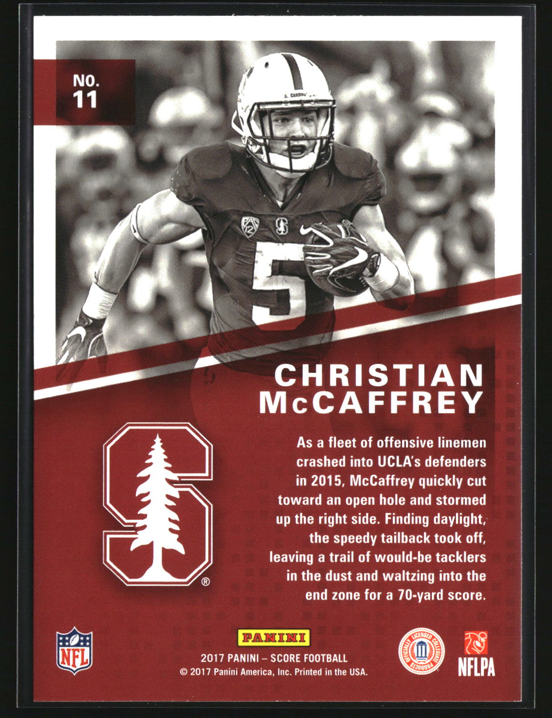 Christian McCaffrey 2017 Score Hype #11