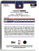 Quentin Grimes 2025-26 Topps Chrome Refractor #197
