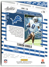Terrion Arnold 2024 Panini Absolute Retail #124