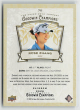 Rose Zhang 2026 Upper Deck Goodwin Champions Rainbow #70
