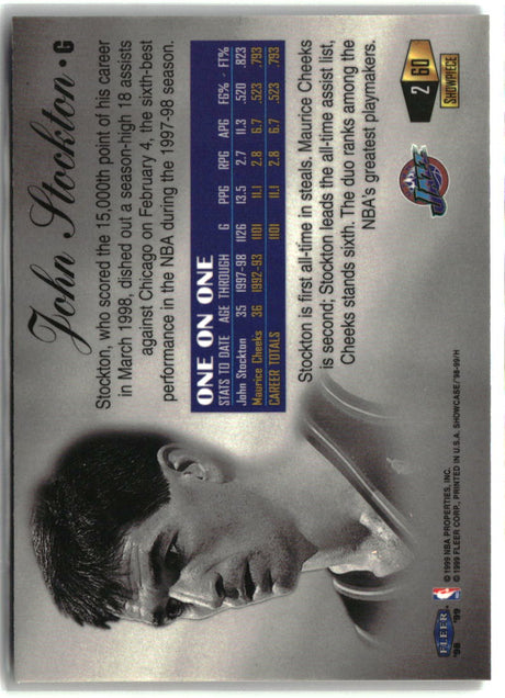 John Stockton 1998-99 Flair Showcase Flair Showcase Row 2 #60