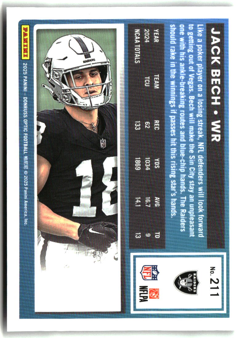 Jack Bech 2025 Donruss Optic #211