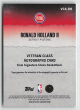 Ronald Holland II 2025-26 Topps Signature Class Veteran Class Autographs #VCA-RH