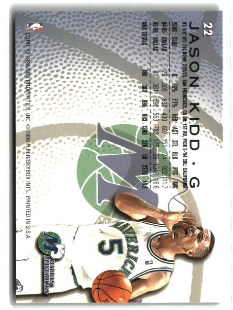 Jason Kidd 1996-97 Fleer #22