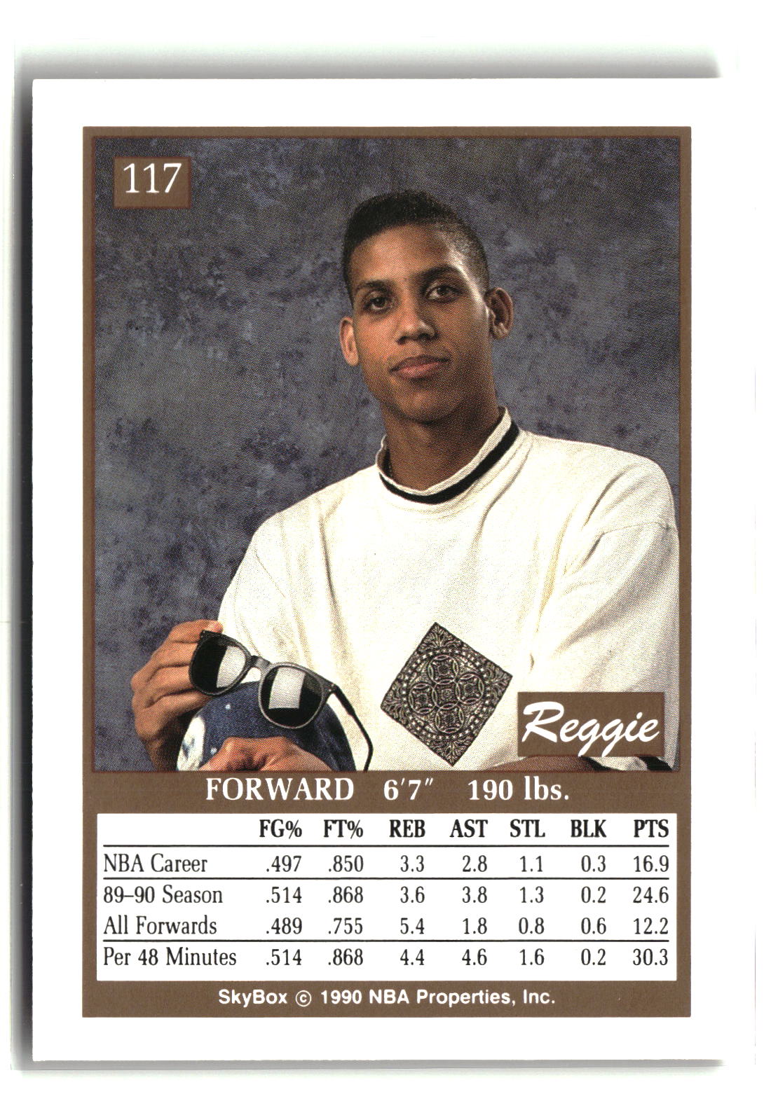 Reggie Miller 1990-91 SkyBox #117