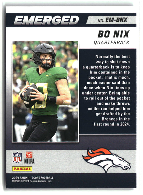 Bo Nix 2024 Score Emerged #EM-BNX