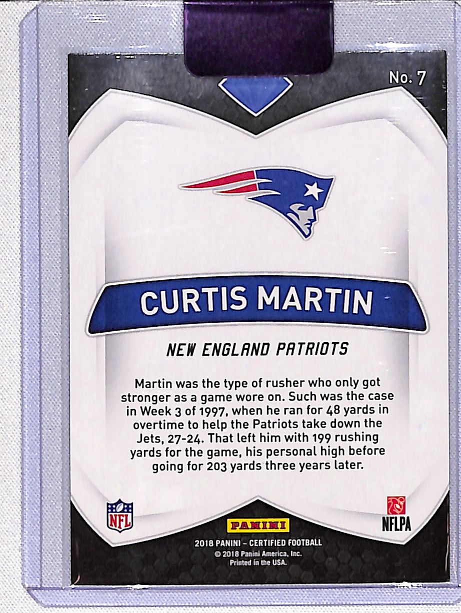 Curtis Martin 2018 Panini Certified Certified Diamonds #7