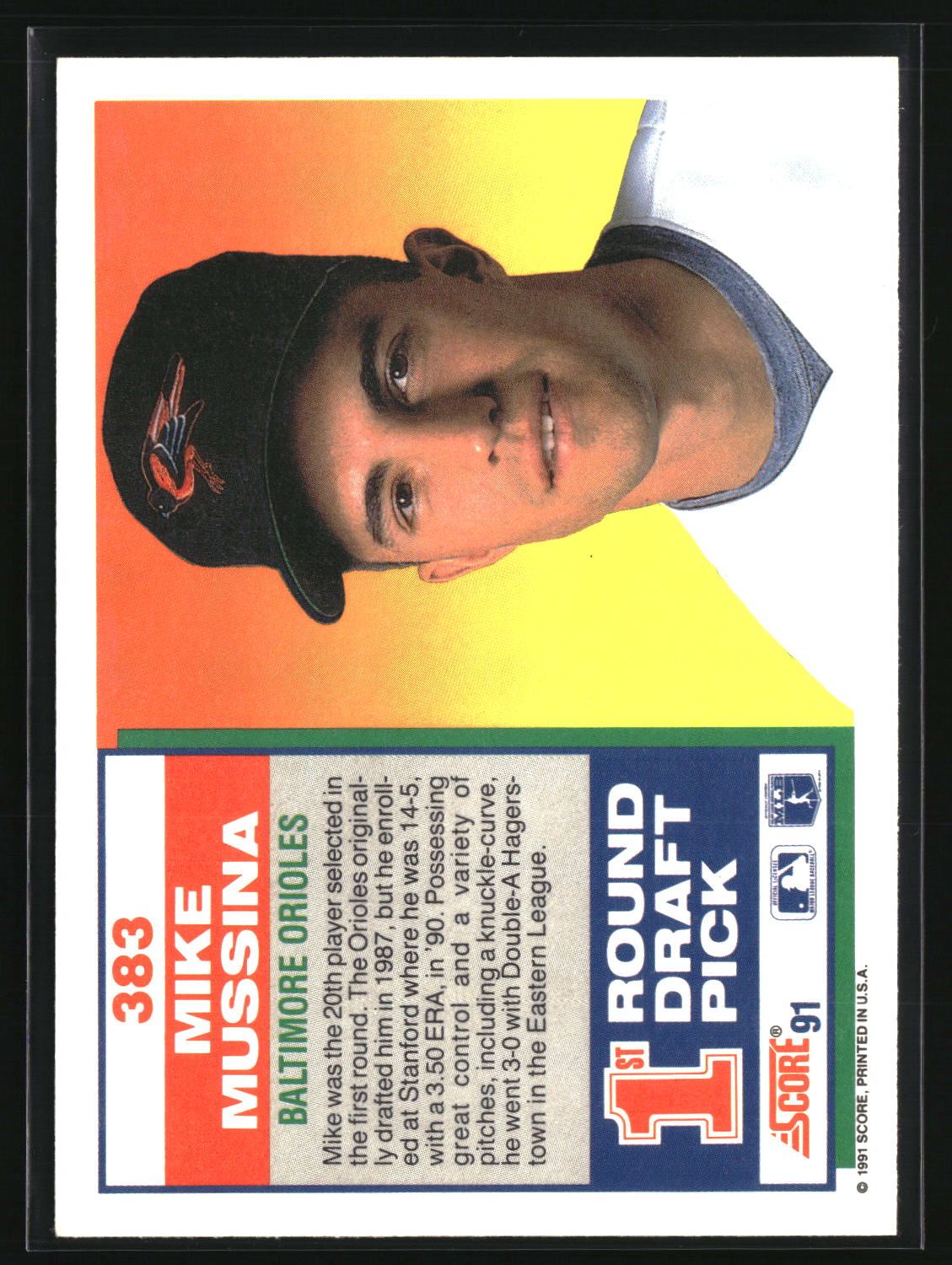 Mike Mussina 1991 Score #383