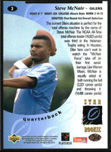 Steve McNair 1995 Upper Deck #3