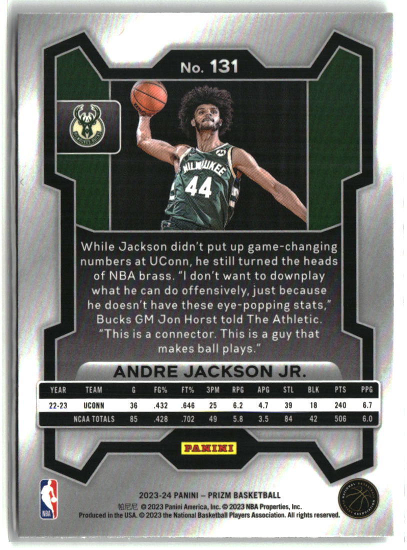 Andre Jackson Jr. 2023-24 Panini Prizm #131