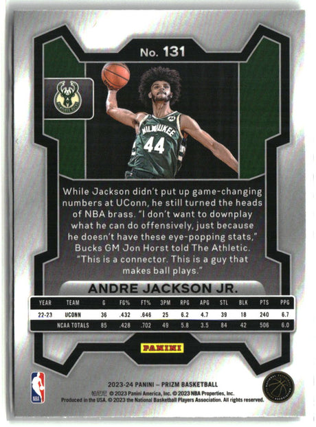 Andre Jackson Jr. 2023-24 Panini Prizm #131