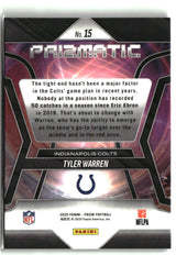 Tyler Warren 2025 Panini Prizm Prizmatic #15
