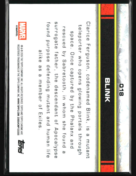Blink 2026 Topps Chrome Marvel Comics #18