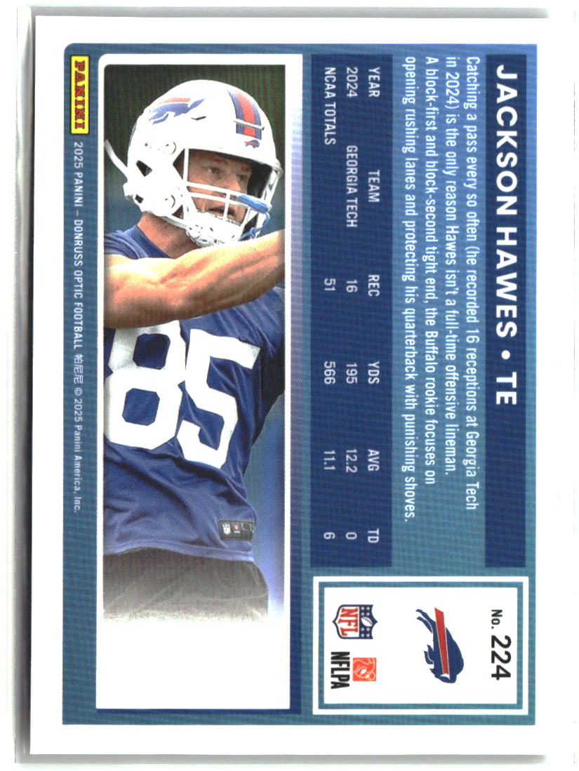 Jackson Hawes 2025 Donruss Optic #224