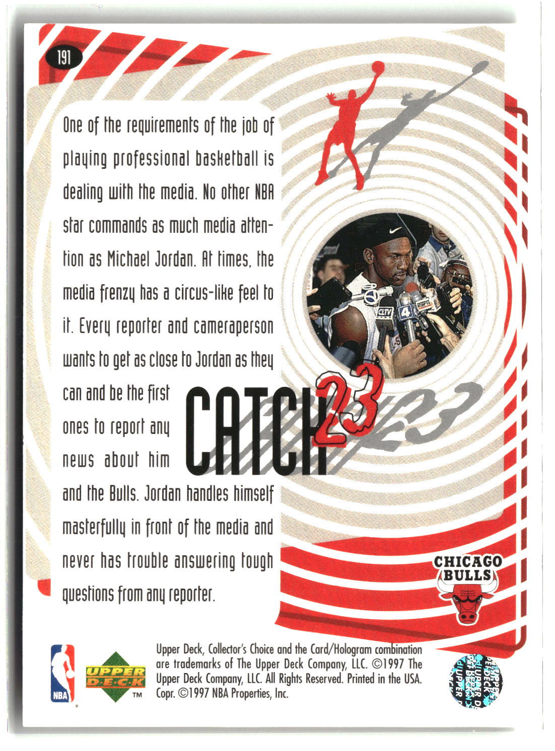 Michael Jordan 1997-98 Collector's Choice #191
