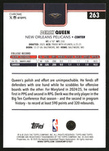 Derik Queen 2025-26 Topps Chrome #263