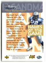 Barry Sanders 1997 Collector's Choice #67