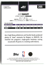 Ace Bailey 2025-26 Topps #205