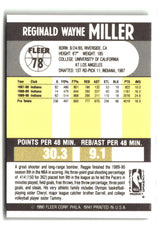 Reggie Miller 1990-91 Fleer #78