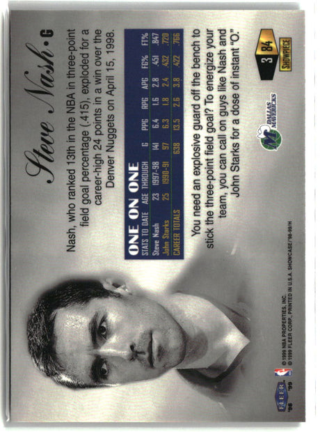 Steve Nash 1998-99 Flair Showcase #84
