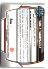 Taulia Tagovailoa 2022 Bowman University Chrome #3