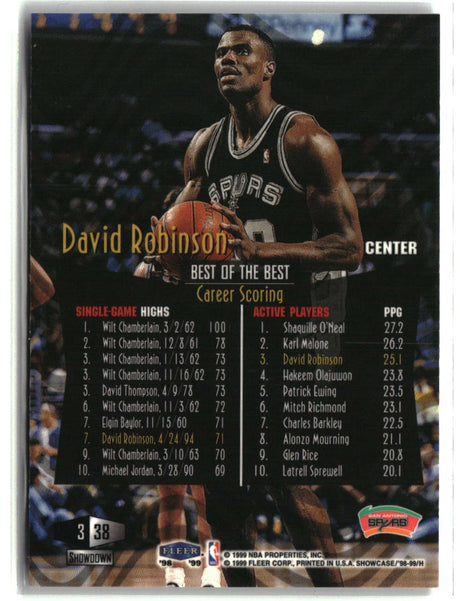 David Robinson 1998-99 Flair Showcase #38