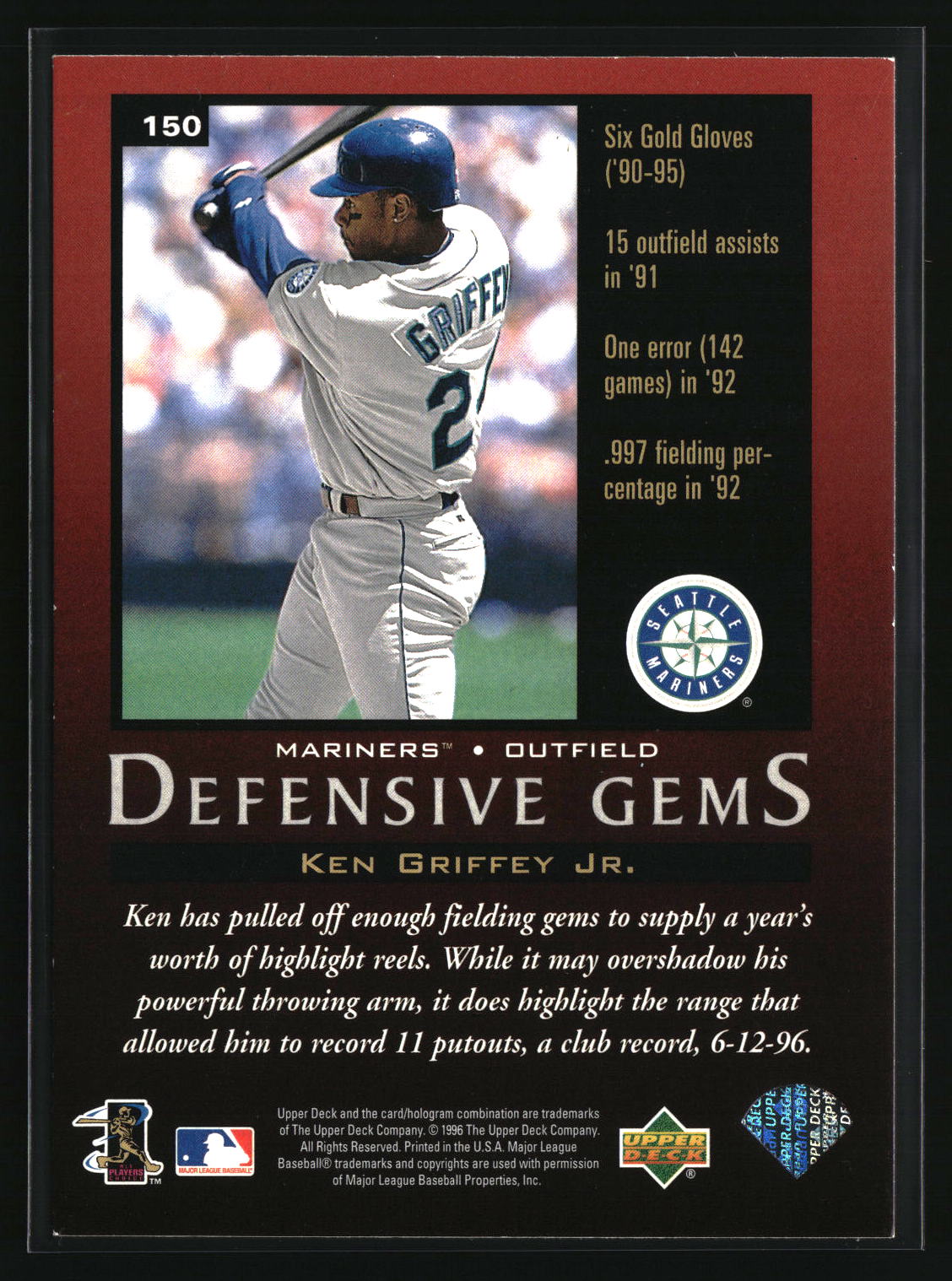 Ken Griffey Jr. 1997 Upper Deck #150