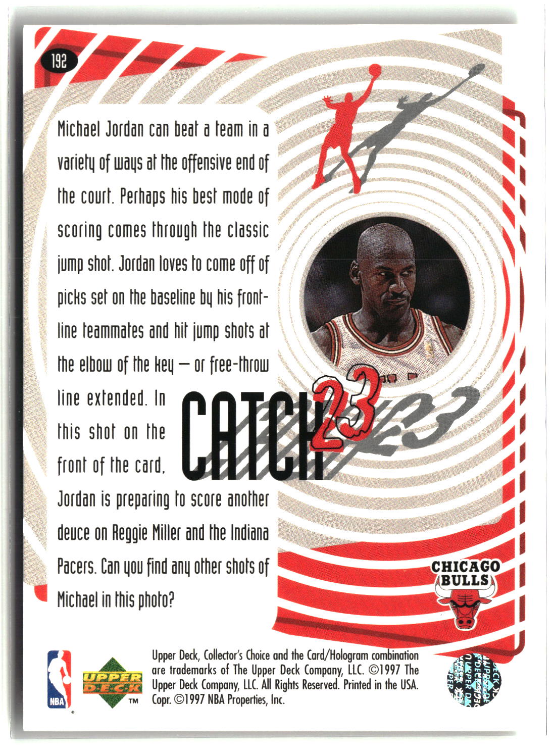 Michael Jordan 1997-98 Collector's Choice #192