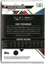 Marcus Sasser 2023-24 Finest Checkerboard Refractors #290