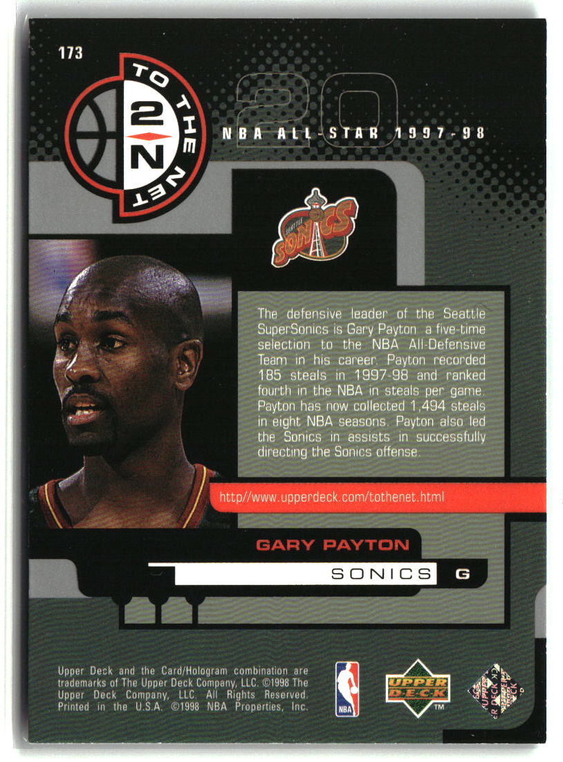 Gary Payton 1998-99 Upper Deck #173