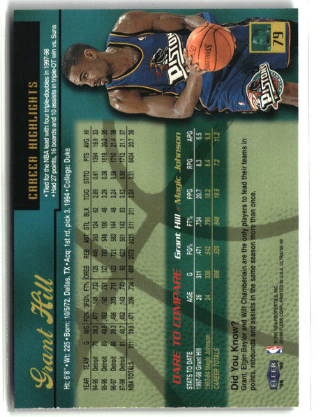 Grant Hill 1998-99 Ultra #79