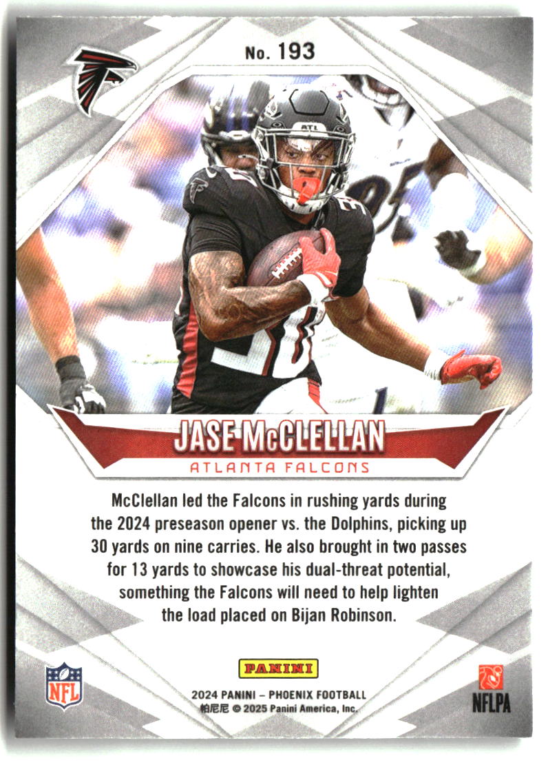 Jase McClellan 2024 Panini Phoenix #193