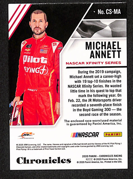 Michael Annett 2020 Panini Chronicles Chronicles Swatches #CS-MA