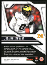 Josaiah Stewart 2025 Panini Prizm Draft Picks #61