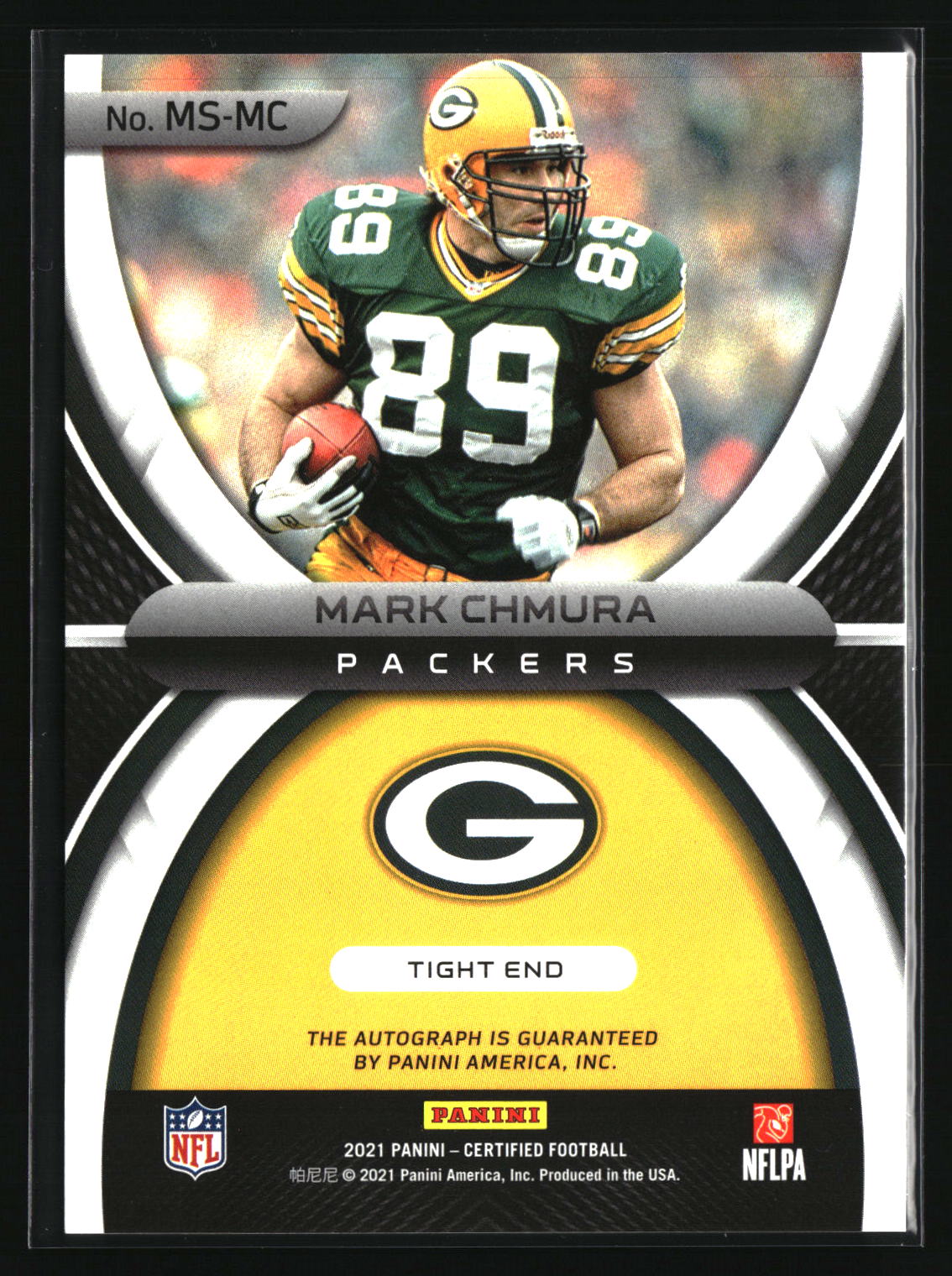 Mark Chmura 2021 Panini Certified Mirror Signatures Orange #MS-MC #/35