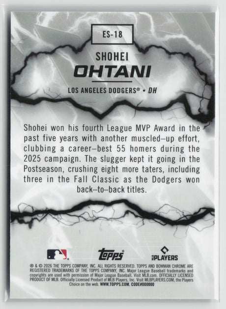 Shohei Ohtani 2026 Bowman Electric Sluggers #ES-18