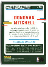 Donovan Mitchell 2023-24 Donruss Optic Purple Shock #26
