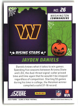 Jayden Daniels 2024 Score-A-Treat Rising Stars Orange Pumpkin #26