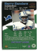 Barry Sanders 1998 Pacific Paramount #81